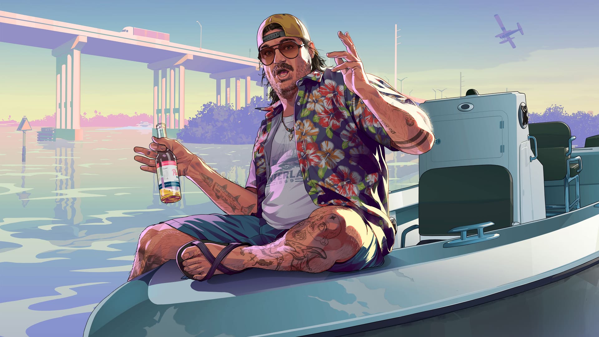 Cal Hampton jugando al minigolf en GTA 6