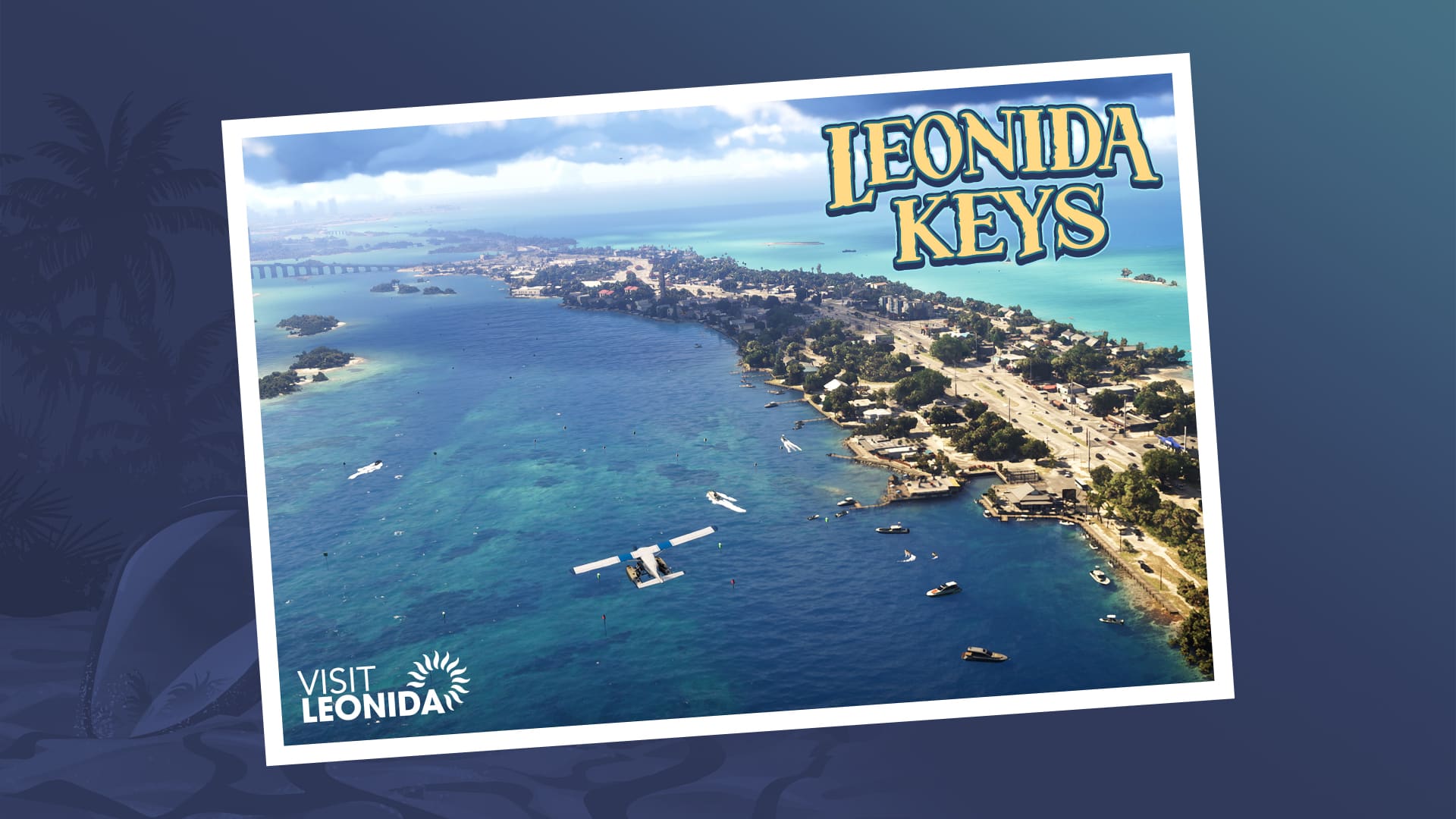 Los Leonida Keys en GTA 6, arte oficial de Rockstar Games