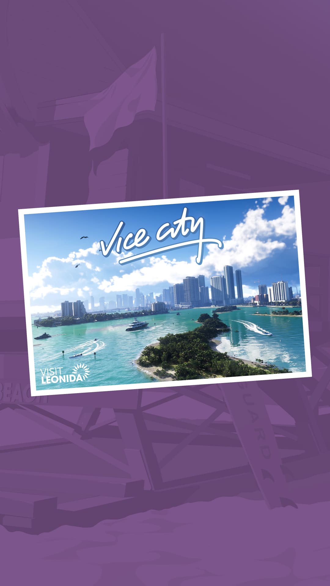 Vice City - Postcard (Portrait)